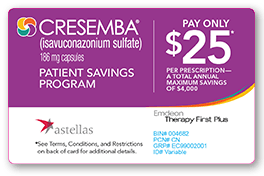 CRESEMBA Patient Savings Card